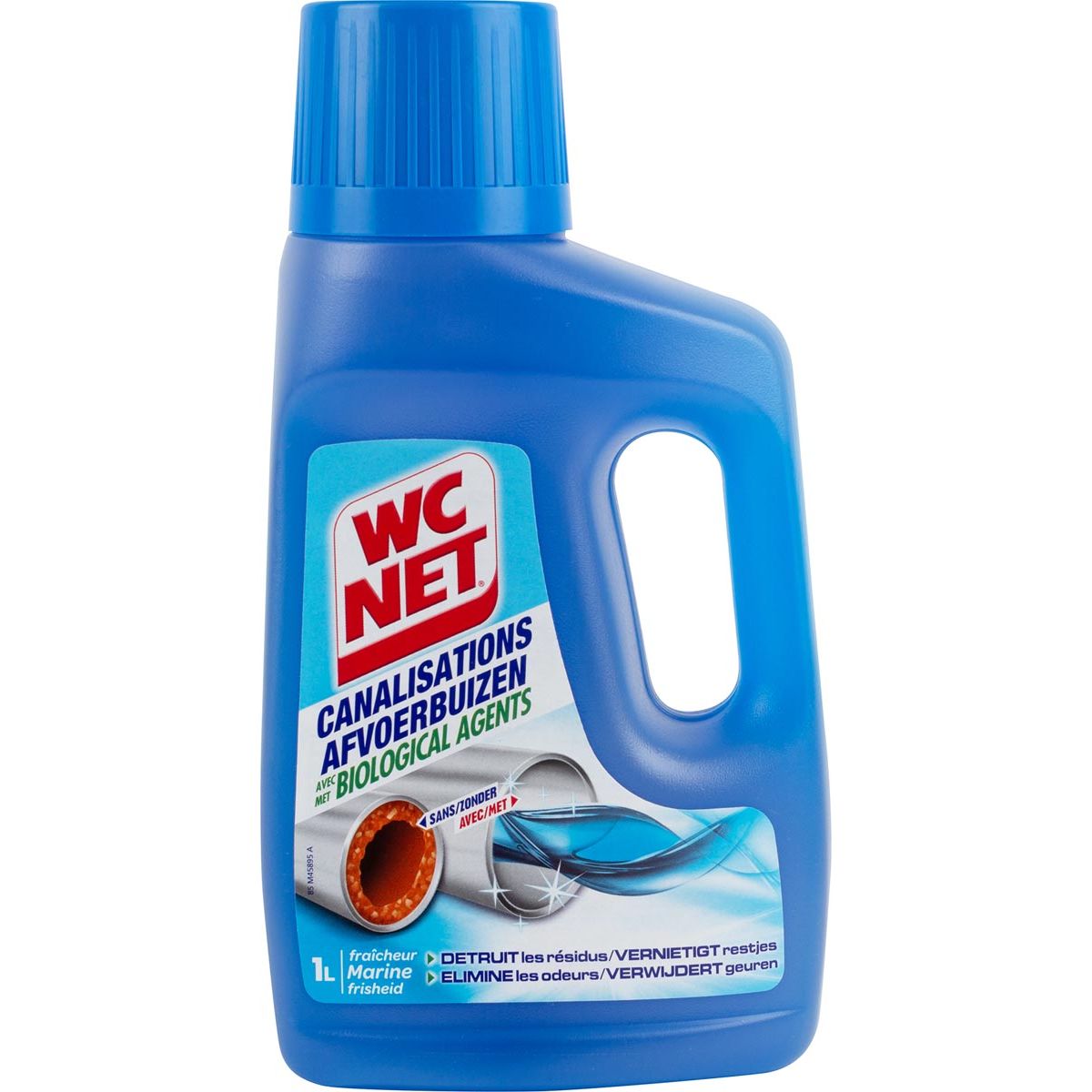 WC-Netz – Abflussrohrlöser, 1-l-Flasche