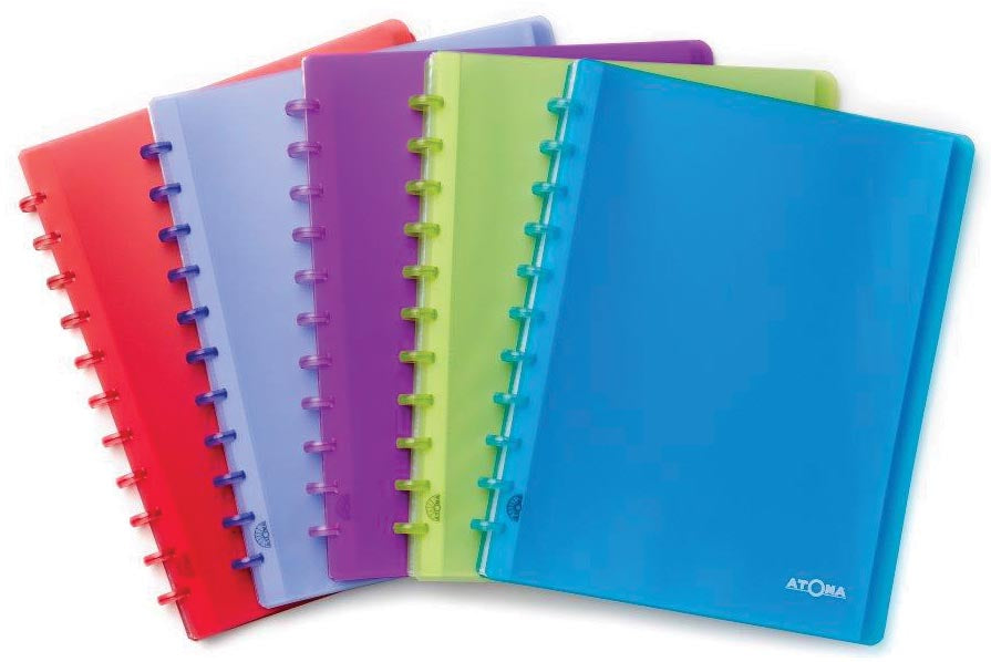 Atoma - album A4 PP 30 sachets transparents assortis