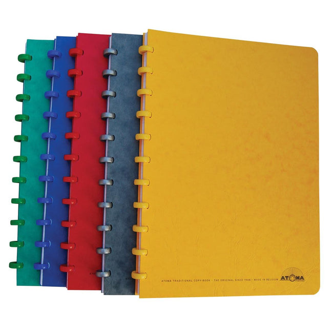 Atoma - Carnet A4 diamant 5x5mm 144 pages 90gr carton assorti