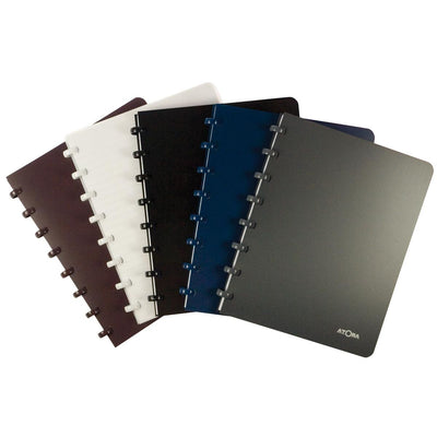 Atoma - carnet, ft A4, 144 pages, PP, quadrillé 5 mm, couleurs assorties