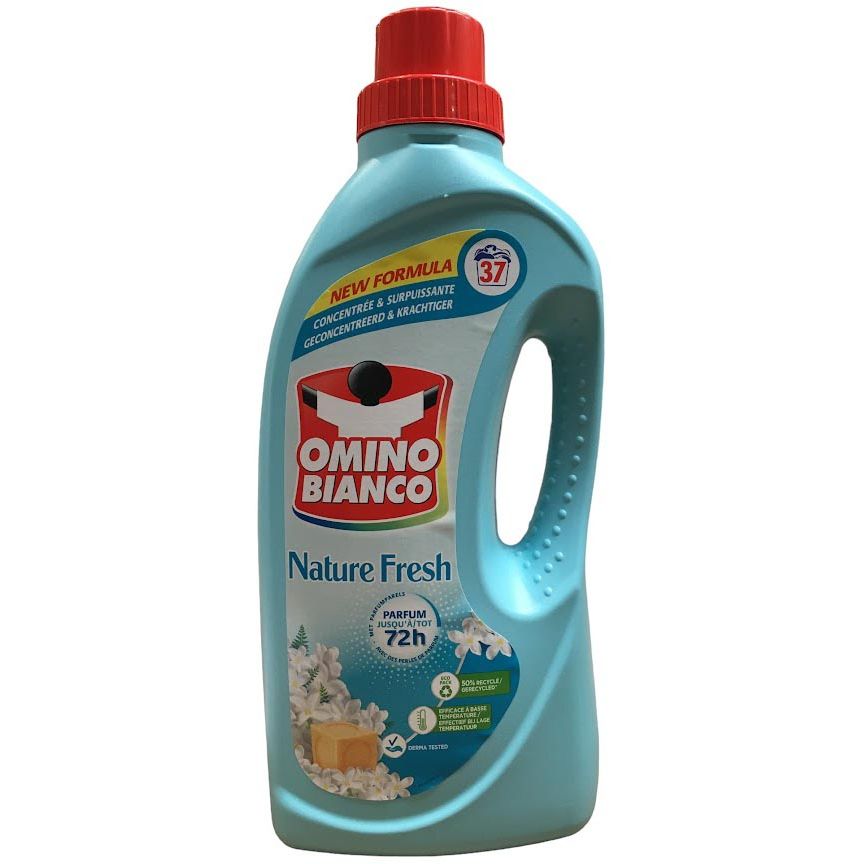 Omino Bianco -   Nature Fresh wasmiddel, 37 doseringen, fles van 1,48 l