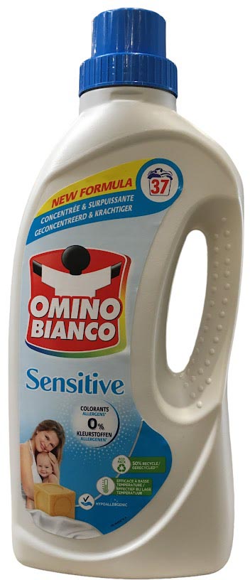 Omino Bianco - Détergent sensible, 37 doses, flacon de 1,48 l