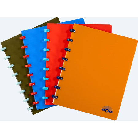 Atoma - Carnet Nature, format A5, 144 pages, ligné, couleurs assorties