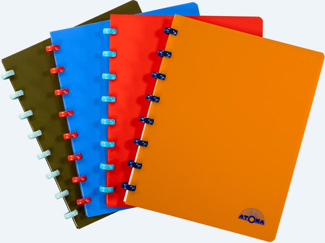 Atoma -  Nature schrift, ft A5, 144 bladzijden, commercieel geruit, geassorteerde kleuren