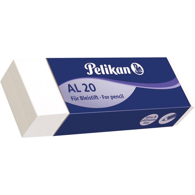 Pelikan - witte potloodgom AL doos van 20 stuks