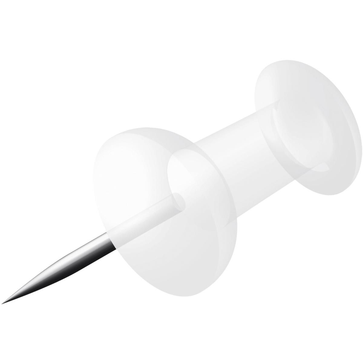 Alco -  prikbordspelden, transparant, doosje van 100 stuks