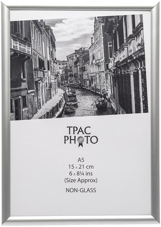 The Photo Album Company - Inspire par Hampton Frames Frame Photo Frame Aluminium, Ft A5, Silver