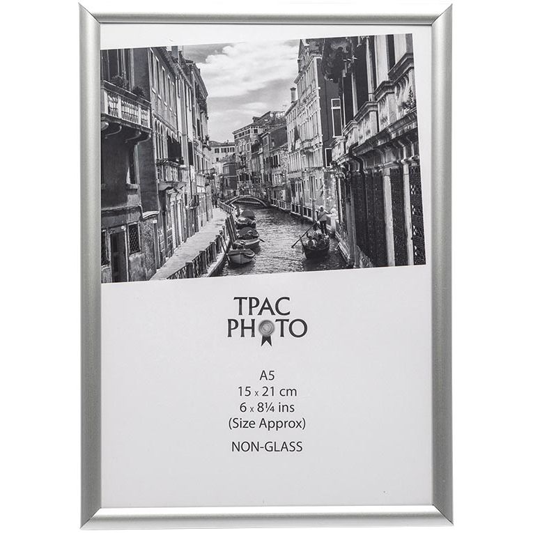 The Photo Album Company -  Inspire by Hampton Frames fotokader aluminium, ft A5, zilver