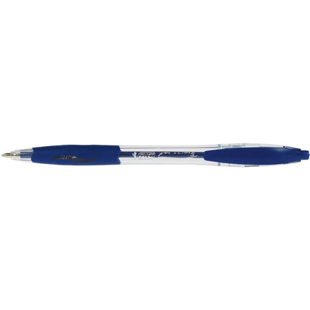 Bic - Stylo bille Atlantis classic grip clic moyen bleu