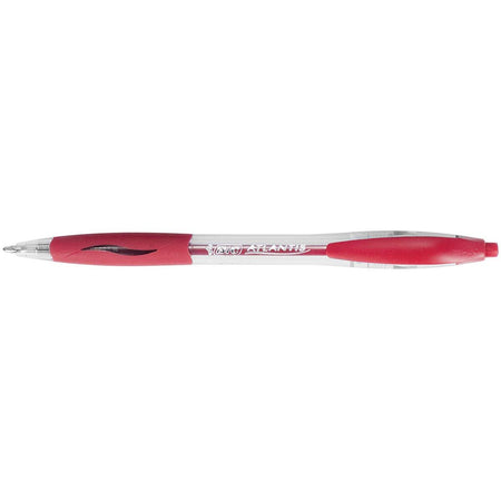 Bic - Stylo bille Atlantis classic grip clic moyen rouge