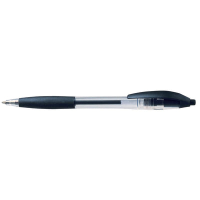Bic - Stylo bille Atlantis classic grip clic moyen noir