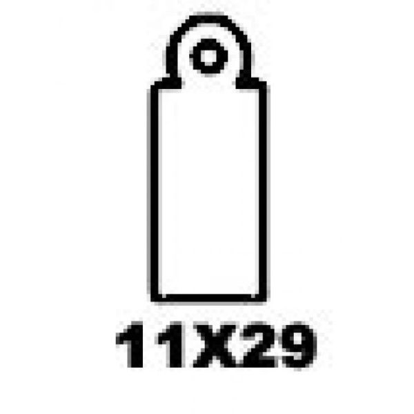 Apli Hangetiket + koord 11x29mm 1000 stuks