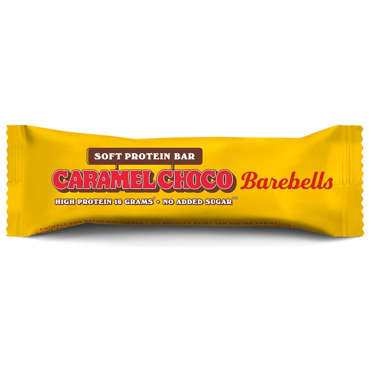 Barebells - Barebells weiche Karamellschokolade, 55 g Bar, Packung mit 12 Teilen