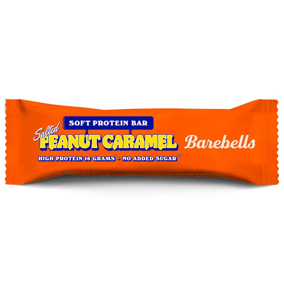 Barebells - barre Caramel Doux Salé aux Cacahuètes, 55 g, paquet de 12 pièces