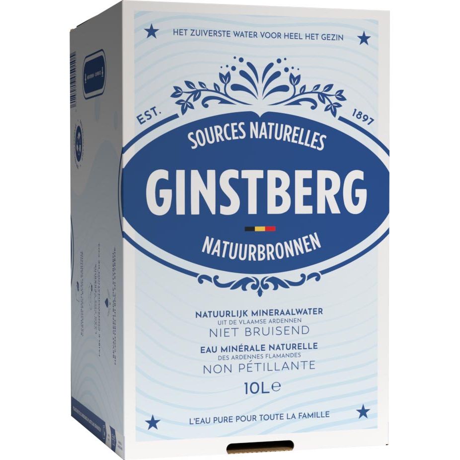 Ginstberg Still Water -  Ginstberg Plat Water, bag in box 10 liter