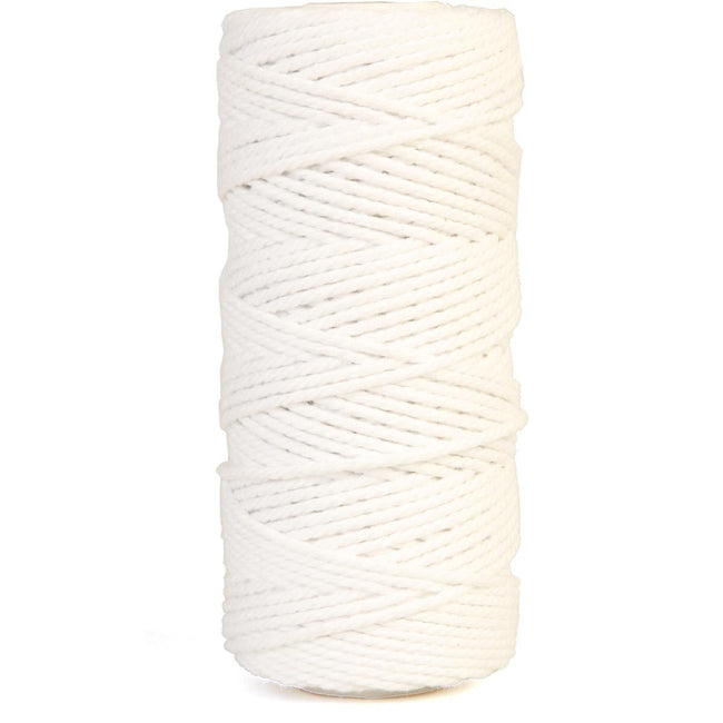 Bouhon - corde macramé 200 g, env. 130 m, épaisseur : 2 mm, blanc
