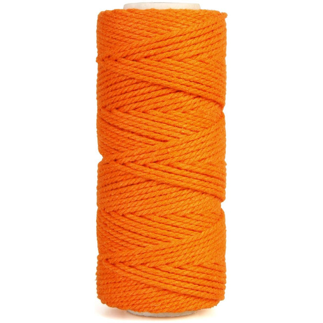 Bouhon - Bouhon Macramétouw 200 g, ca.130 m, Dicke: 2 mm, Orange