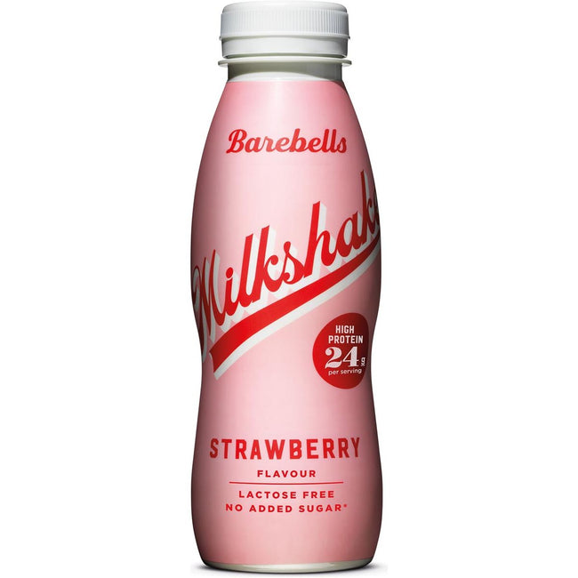 Barebells - Barebells milkshake aardbei, 33 cl, pak van 8