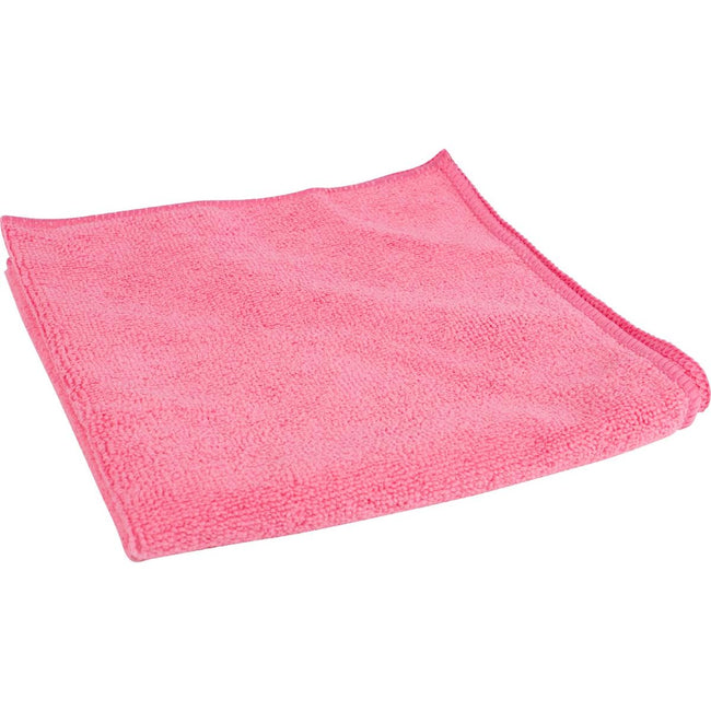 Merkloos - Microvezeldoek, ft 40 x 40 cm, roze, pak van 10 stuks