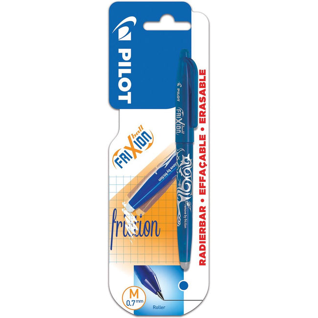 Pilot - Stylo roller friXion bleu moyen blister de 1 pièce