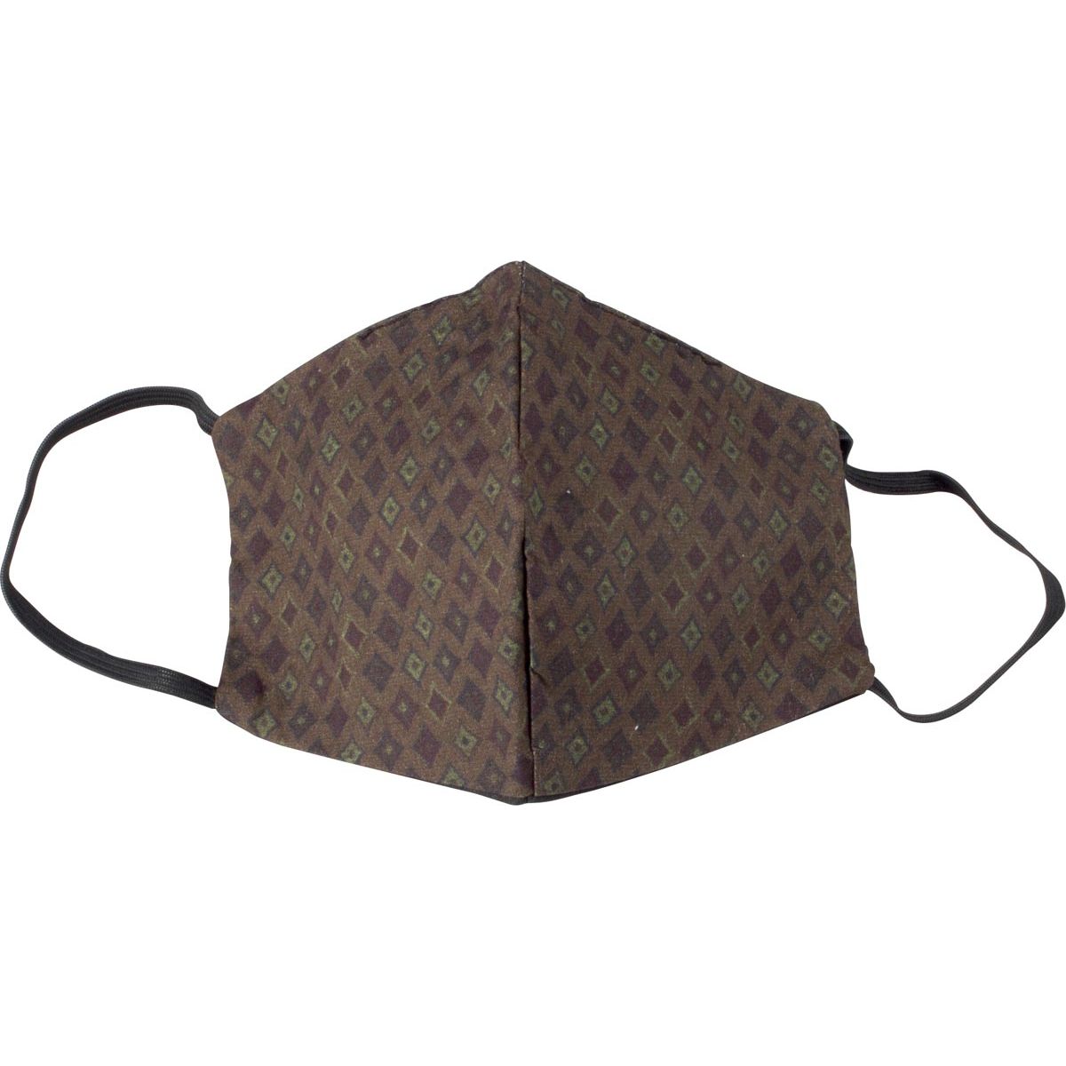 Klika -  Wasbaar mondmasker, green kites motief, maat: heren, pak van 5 stuks