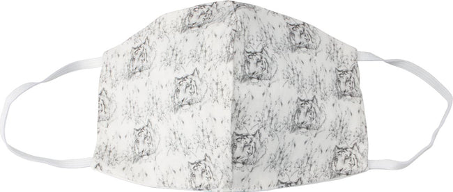 Klika - Waschbare Mundmaske, Tigermotiv, Größe: Herren, Packung à 5 Stück