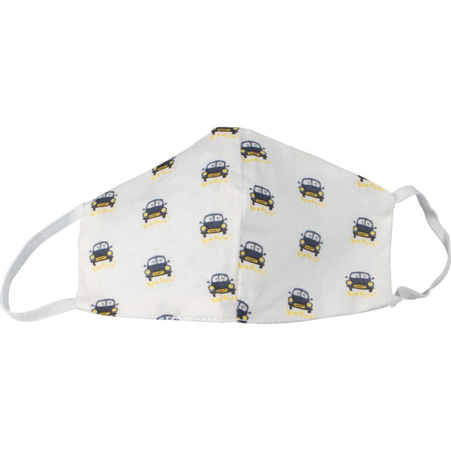 Klika - Masque buccal lavable, motif voitures, taille : enfants, pack de 5 pièces