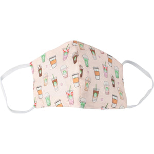Klika -  Wasbaar mondmasker, party time motief, maat: kinderen, pak van 5 stuks