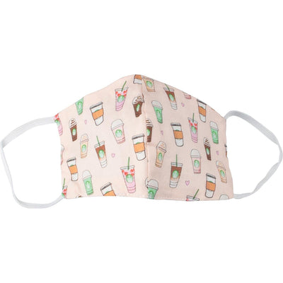 Klika -  Wasbaar mondmasker, party time motief, maat: kinderen, pak van 5 stuks