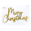 Klein Kantoor -  Decoration BRASS Merry Christmas 24,7cm x 16cm