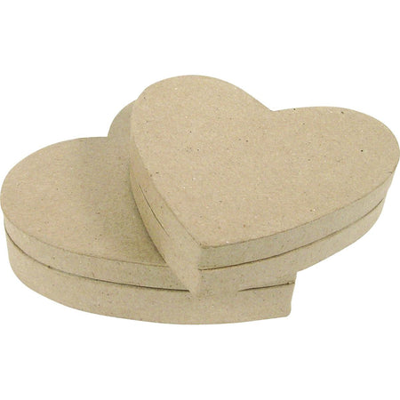 Décopatch - boîte, papier mâché, taille XS, coeur