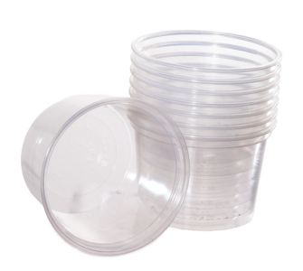 Bakken Kunststof Rond -  Bakje saus rond 50cc transparant 3000 stuks