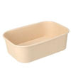 Depa - Récipient repas micro-ondes en carton bambou 500cc 173x120x57mm 25 pièces