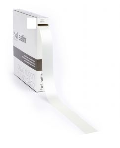 Bel Satin - Ruban satin 25mm x 100 mètres crème