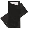 Couverts - pochette de costume 80x185mm noir + serviette blanche 600 pièces