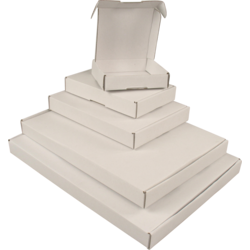 Klika -  Brievenbusdoos met klep 310x220x28mm wit per stuk