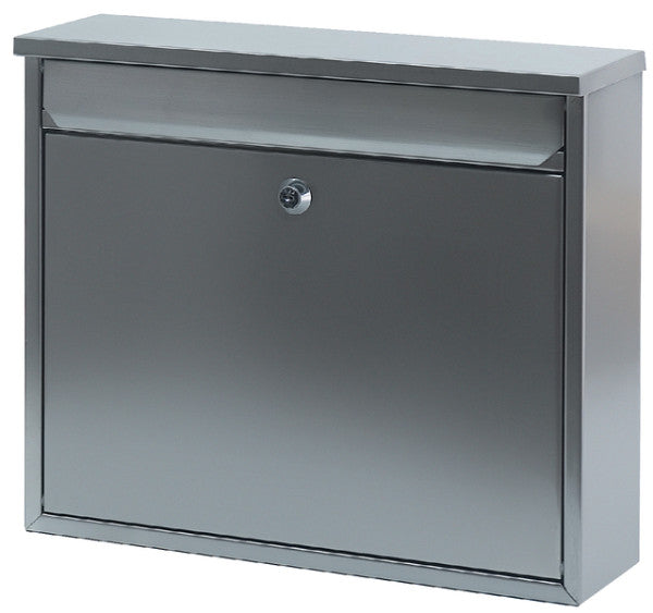 Wandbriefkasten Edelstahl matt 36x10x31cm
