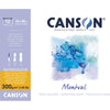 Canson - Papier aquarelle Montval, blanc grain fin 300 g/m², pi 36 x 48 cm, bloc de 12 feuilles