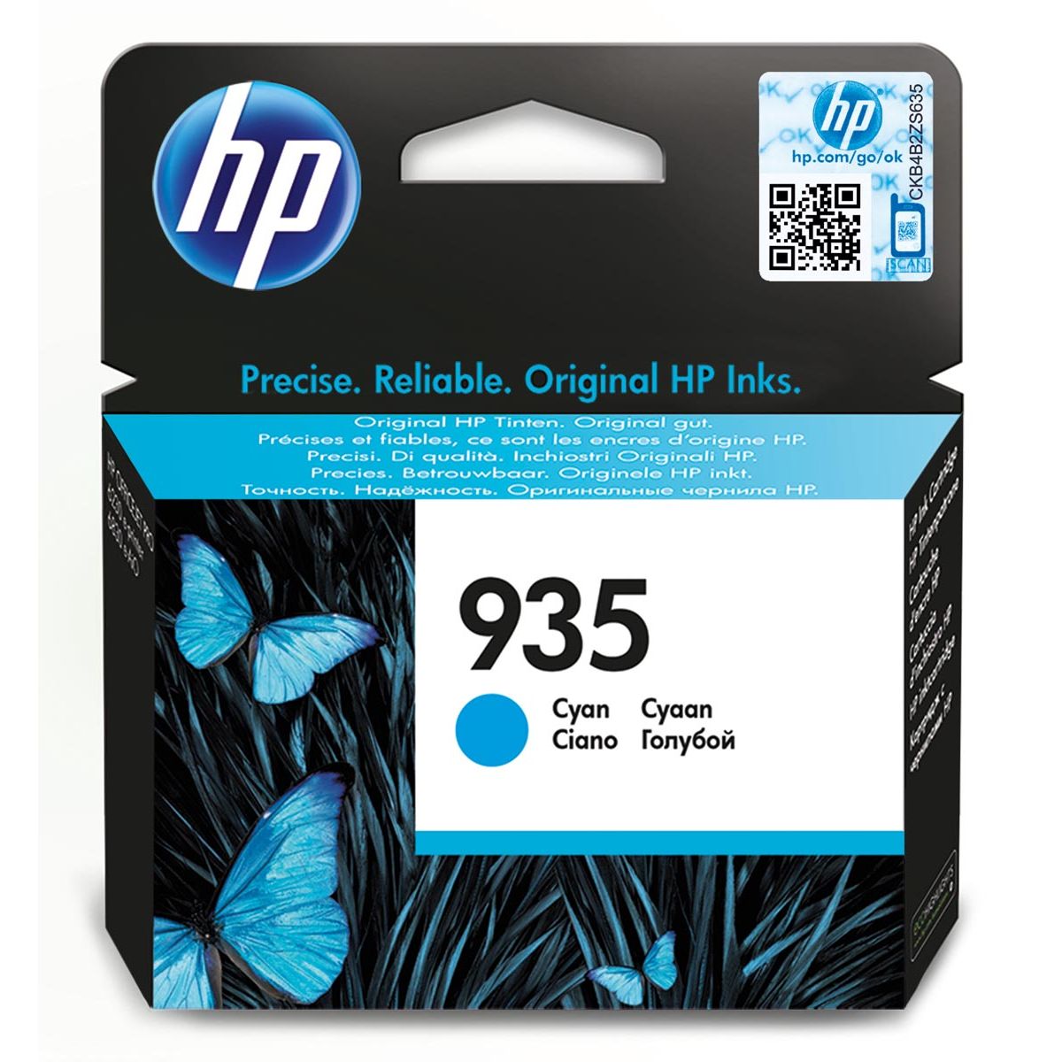 HP - cartouche d'encre 935, 400 pages, OEM C2P20AE, cyan
