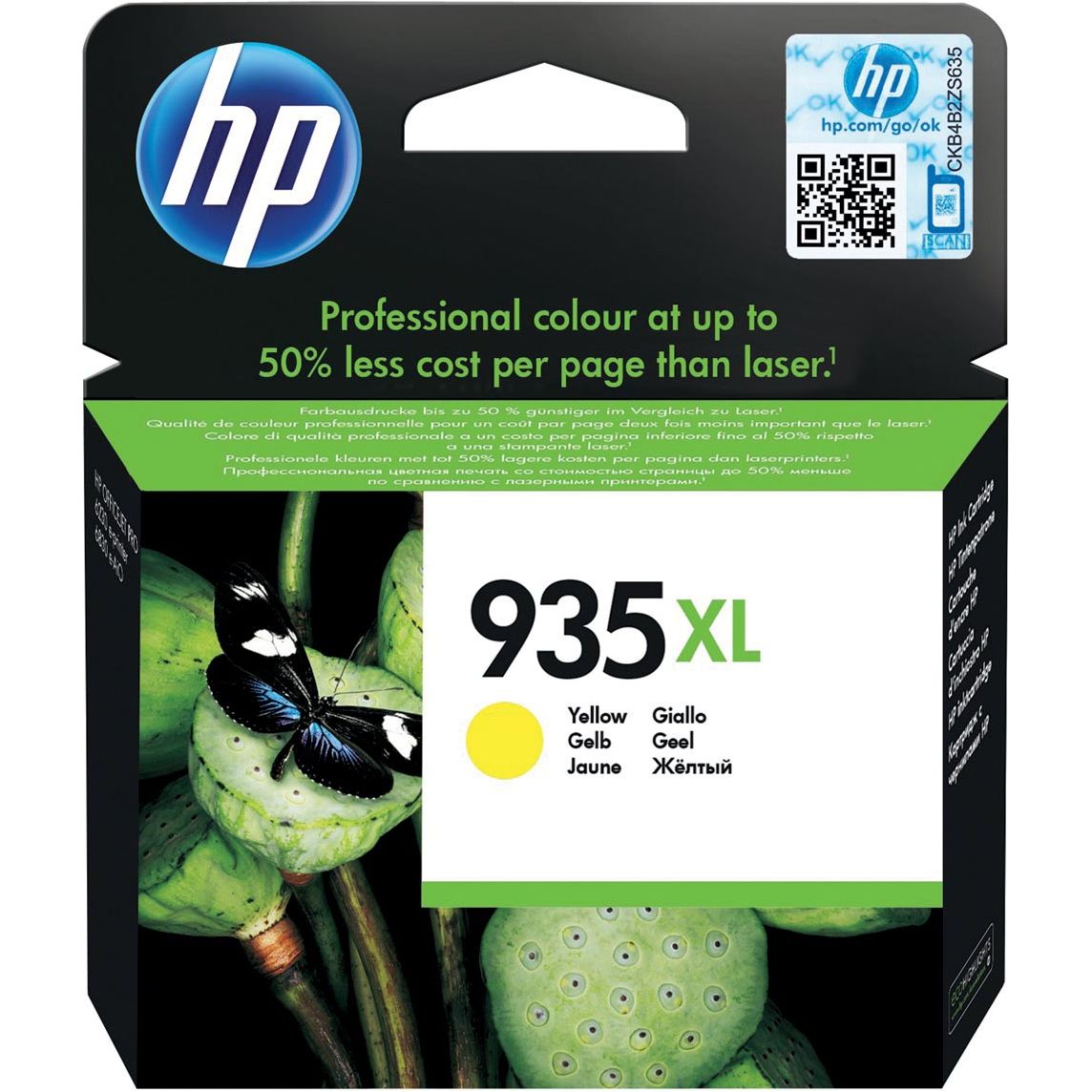 HP - inktcartridge 935XL, 825 pagina's, OEM C2P26AE, geel