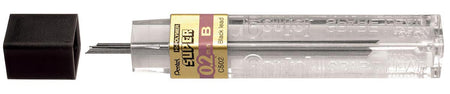 Pentel - mines de crayon, 0,2 mm, B, étui de 12 pièces