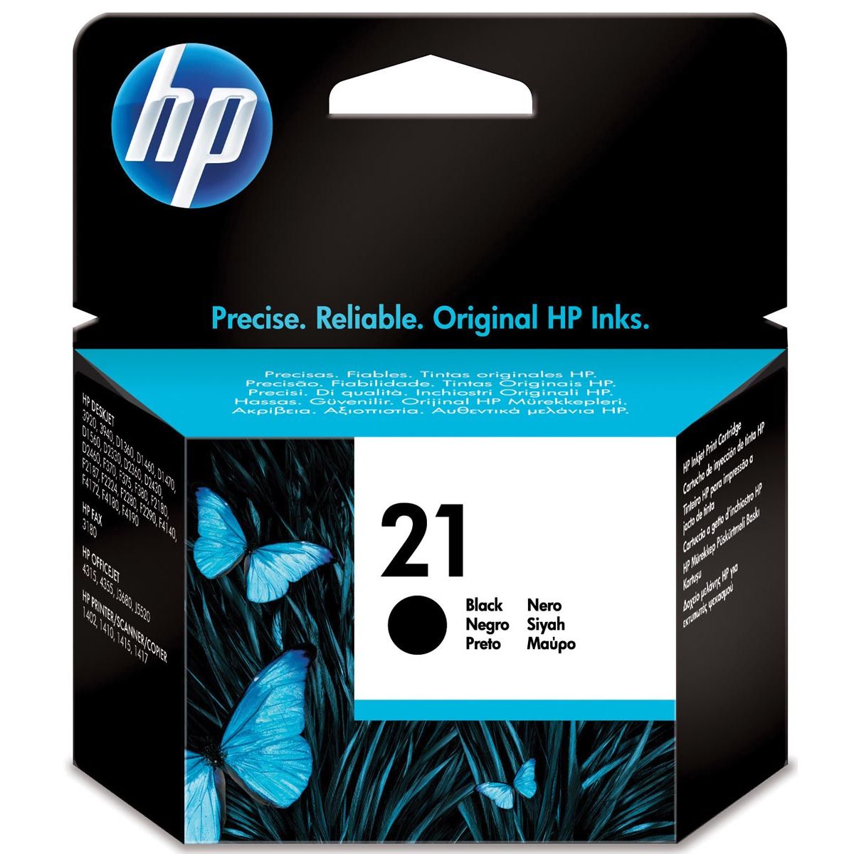 HP - cartouche d'encre 21, 190 pages, OEM C9351AE, noire