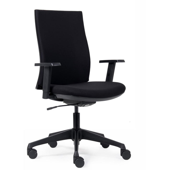 Euroseats - sièges chaise de bureau Canillo, dossier en tissu