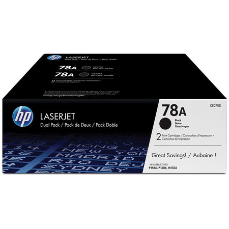 HP - Cartouche toner ce278ad 78a noir 2x