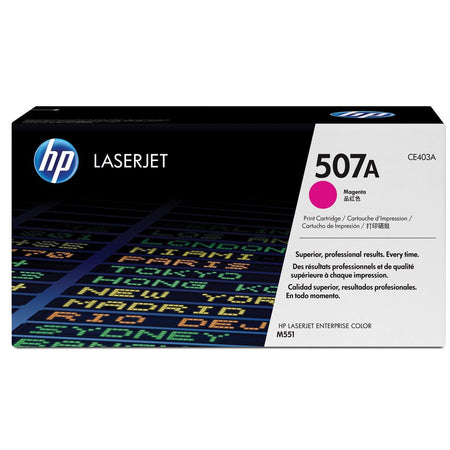 HP - Cartouche toner ce403a 507a rouge