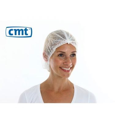 ComFort - Filet à cheveux wokkel non tissé blanc 100 pièces