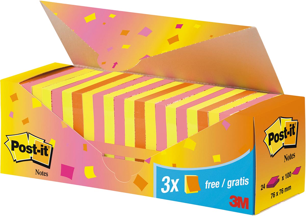 Post-it – Vorteilspaket mit farbigen Notizzetteln