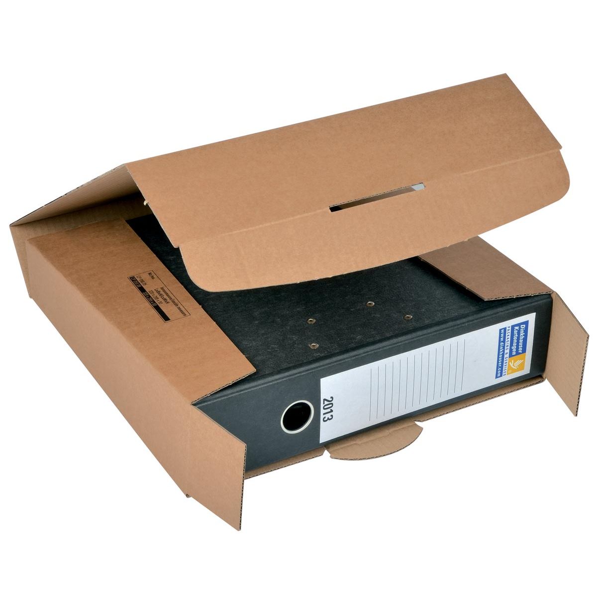 Colompac - Versandkarton für Ordner CP058, ft 32,2 x 29,5 x 8 cm, braun