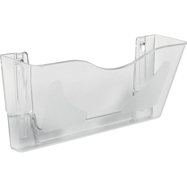 Deflecto - Porte-brochures mural DocuPockets horizontal, 1 compartiment, transparent