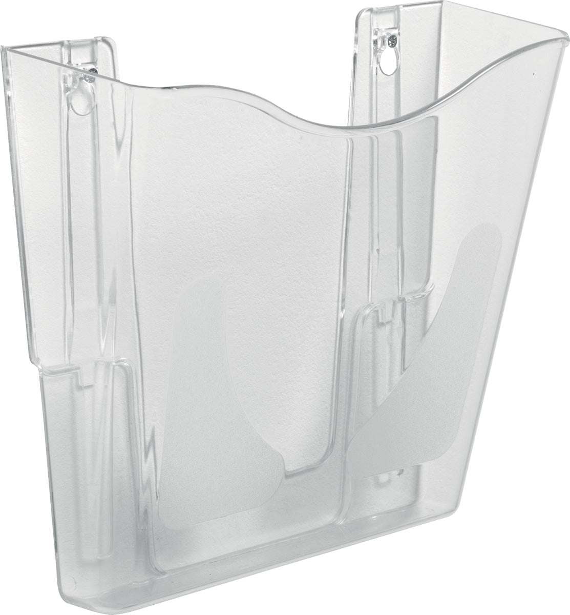 Deflecto - Porte-brochures mural DocuPockets vertical, 1 compartiment, transparent